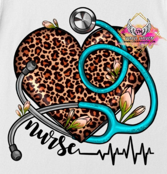 DTF * Nurse Leopard Heart