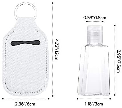 Neoprene Hand sanitizer keychain holder (Sublimation) (Empty bottle is included)
