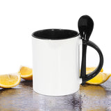 11oz Sublimation Ceramic mug with spoon
