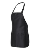 Full-Length Apron with Pouch Pocket * Black