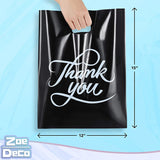 Thank You Bags for Retail Merchandise * Black 12x15 inch