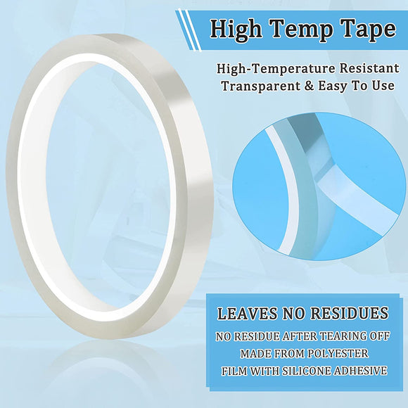 Heat Resistant Tape (Clear) (Sublimation) 10mm