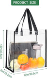 Clear Tote Bags with handles 12 x 12 x 6 Inches * Stadium Approved