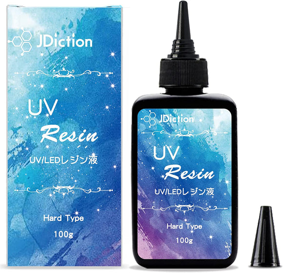 UV Resin Ultraviolet Epoxy Resin Non-Toxic Crystal Clear 100g (1 bottle)