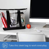 Clear School/Work Tote Bags with handles 19 x 14 x 6 Inches * NOT Stadium approved