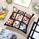 Sublimation Blanks Pillow Case Polyester Throw Pillow Covers 17.7 x 17.7 Inch Heat Press Pillow with Zipper for Sublimation Printing