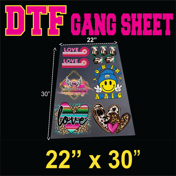 DTF Custom Transfers GANG SHEET (Roll) 22
