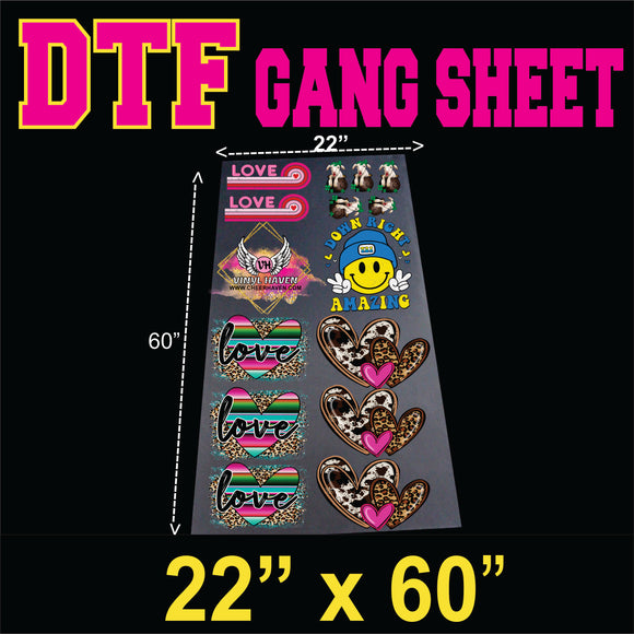 DTF Custom Transfers GANG SHEET (Roll) 22