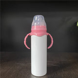 Sublimation Baby Bottle | 8 oz | Sublimation Blanks  * PINK