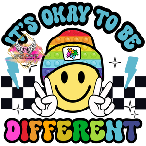 DTF Print * Autism * It's Ok to be Different