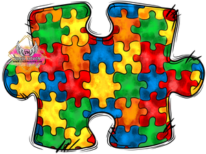 DTF Print * Autism * Puzzle piece