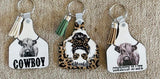 Sublimation Cow Tag Sublimation Blank Keychains MDF Board