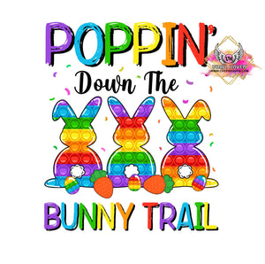 Screen Print * Easter * Poppin' down the Bunny Trail
