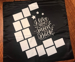 Pillow Case * Sublimation Blank * (Filling not included) * Love you to the moon and back