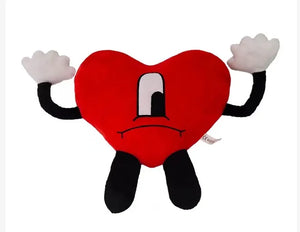 Red heart Plush * B Bunny * 9"