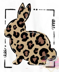 Screen Print * Easter * Leopard Bunny frame