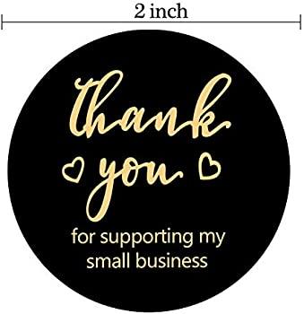 Thank you for supporting my small business Sticker 25pc Roll * 2