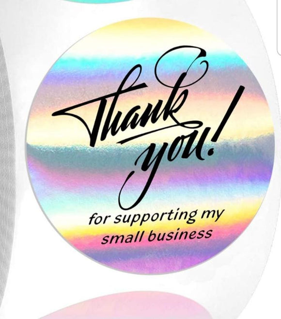 Thank you for supporting my small business Sticker 25pc Roll * 2