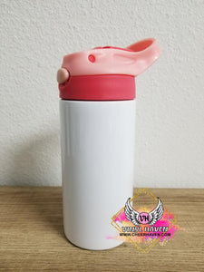 12oz Kids SUBLIMATION Tumbler Sippy Cup * STRAIGHT