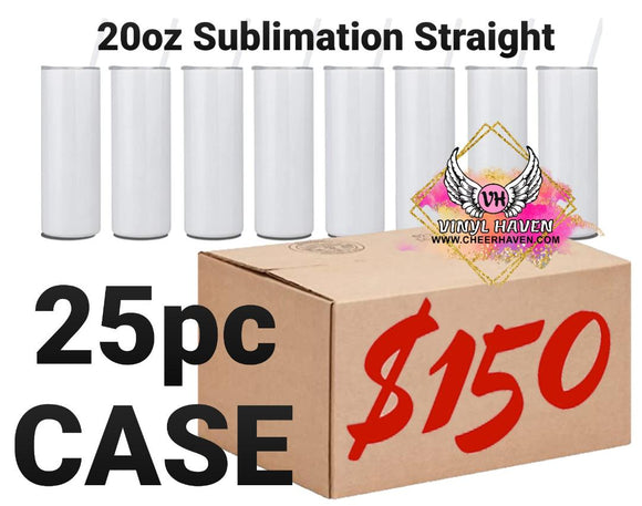 Stainless Steel Sublimation Skinny 20oz (25pc CASE) (WHOLESALE)